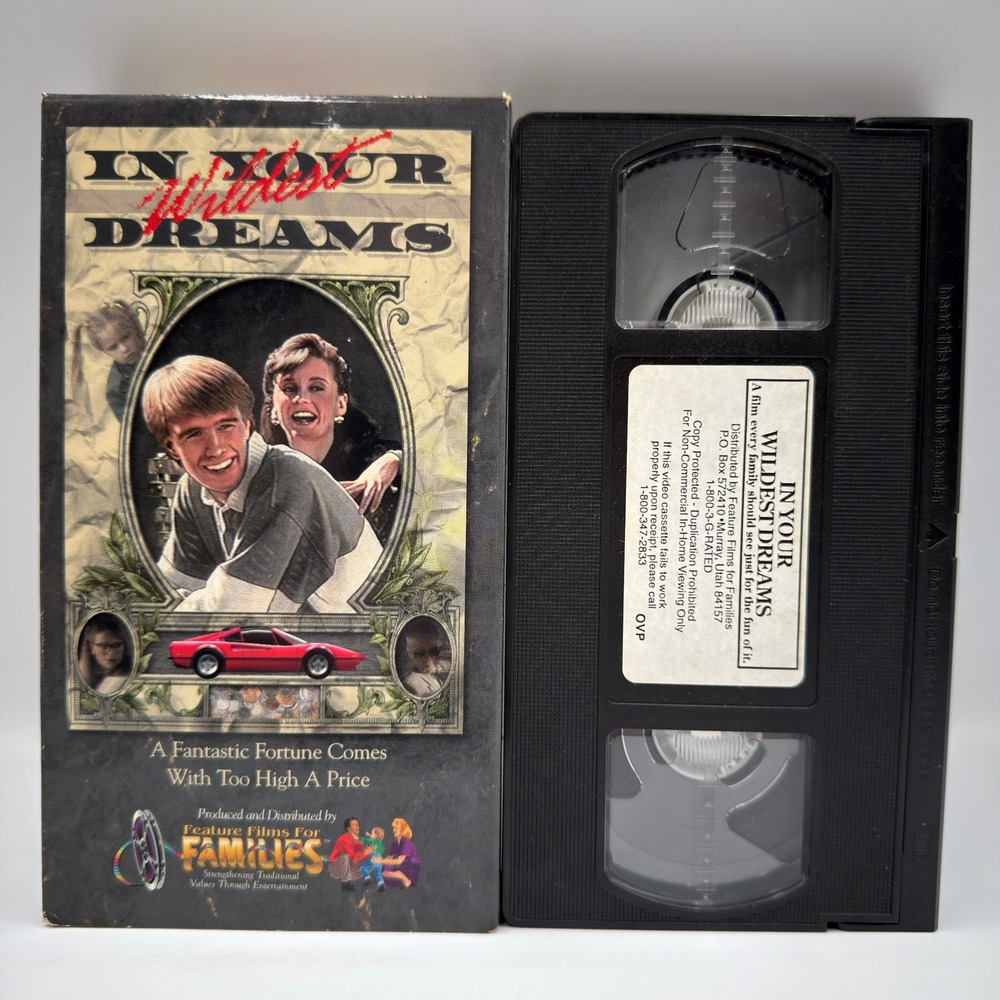 In Your Wildest Dreams VHS Feature Films For Families 1991 Drama Movie Vintage